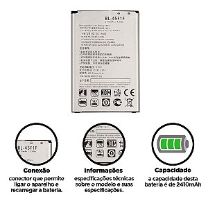 Bateria K4 2017 - K8 2017 - K9 Compatível com LG