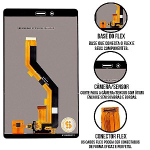 Frontal Galaxy Tab a 8-1 2019 T295 Skytech Premium sem Aro Compatível com Samsung