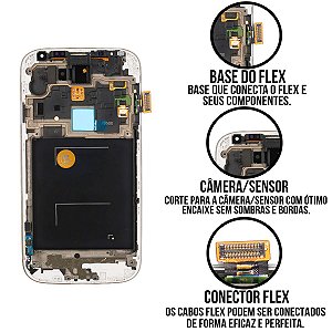 Frontal Galaxy S4 Importado Sem Aro Compatível Com Samsung