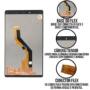 Frontal Galaxy Tab A 8/1 2019 T290 Importado Sem Aro Compatível Com Samsung