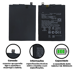 Bateria Zenfone Max Pro M1 Zb601kl - Zenfone Max Pro M2 Zb631kl (C11p1706) Compatível com Asus