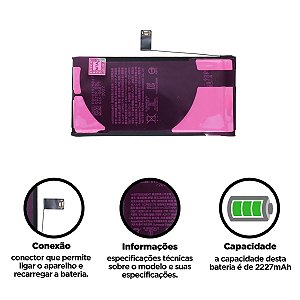 Bateria Iphone 12 Mini Compatível com Apple