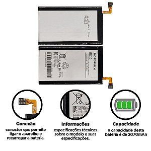 Bateria Moto G1 - G2 Compatível com Motorola