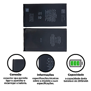 Bateria Iphone 12 - 12 Pro sem Flex Foxconn Caixa Branca Compatível com Apple