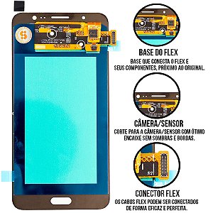 Frontal Galaxy J7 Metal Importado Sem Aro Compatível Com Samsung