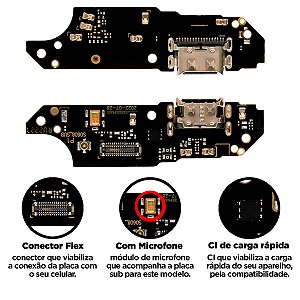 Placa Sub Moto E22 Compatível com Motorola
