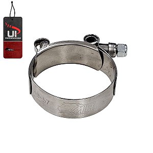 Abraçadeira 100% Inox tipo T / Tucho / T-Clamp para mangotes de 1-5/8" polegadas (D.I 49-57mm)