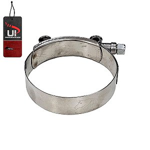 Abraçadeira 100% Inox tipo T / Tucho / T-Clamp para mangotes de 2-1/2" polegadas (D.I 68-76mm)