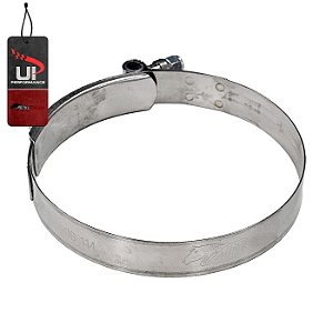 Abraçadeira 100% Inox tipo T / Tucho / T-Clamp para mangotes de 4" polegadas (D.I 104-112mm)