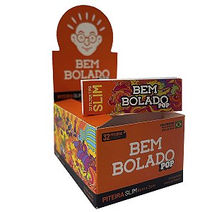Piteira Papel Bem Bolado Branca Slim Enrolar Bolar Caixa Pequena