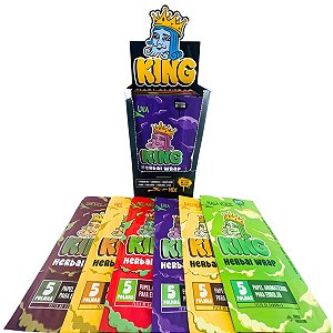 Caixa Seda King Blunt Mix Diversos Sabores 25 Pacotes