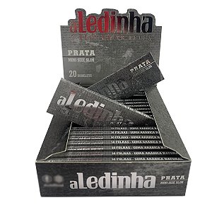 Caixa Seda Aledinha Aleda Prata Cinza Pequena Mini C/ 20 Unidades