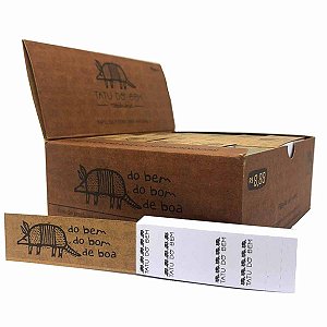 Caixa Piteira De Papel Tatu Do Bem Brown Marrom 6x2cm