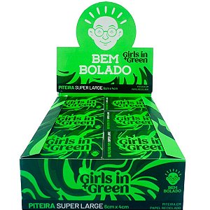 Piteira Papel Bem Bolado Branca Super Large Girls In Green