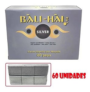 Kit 6 Caixas Carvão Bali Hai Prata Em Pastilhas