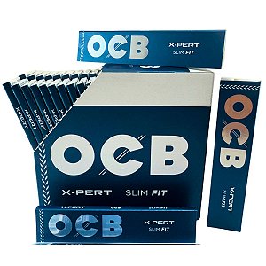 Caixa Seda Ocb Cinza X-pert Fina King Size Branca