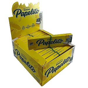 Caixa Seda Papelito Tradicional Com Piteira De Papel Grande