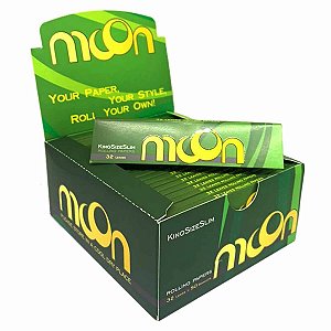 Caixa Seda Verde Moon Grande Branca King Size Slim