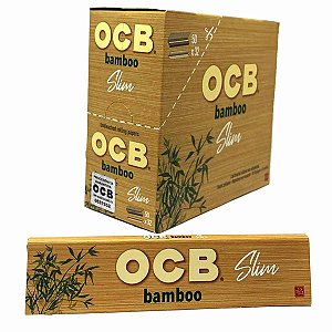 Caixa De Seda Ocb Bamboo Grande King Size Slim 50 Livretos