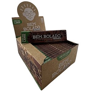 Seda Bem Bolado Marrom Brown Folha Slim Caixa Grande