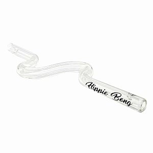 Piteira Vidro Hippie Bong Snake Cobra Curva Resistente 5mm