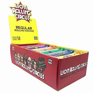 Caixa De Bolador Lion 78 mm Pequeno Mini Size Colorido 12 Unidades