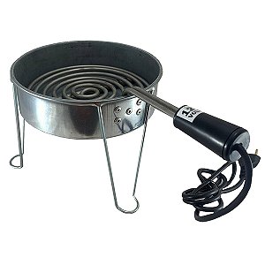 Forninho Fogareiro Grande Lounge Cabe Até 21 Carvões 110v