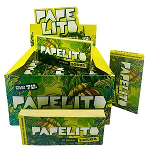 Caixa Piteira Papel Papelito Longa Dupla 2x1 Biodegradável C/30 Un