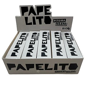 Caixa De Piteira Papelito Slim Biodegradável Com 25 Unidades