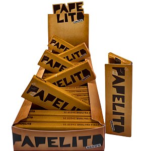 Caixa De Seda Papelito Brown Mini Size 25 Livretos