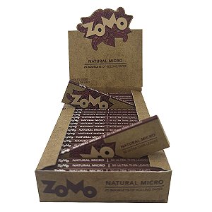 Caixa Seda Zomo Natural Micro - 25 Livretos
