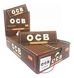 Caixa De Seda Ocb Brown Marrom 1 1/4 Original C/25 Livretos