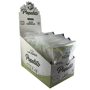 Caixa Filtro Papelito Branca Slim Longa 22mm 10 Bag C/ 120 Filtros