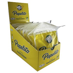 Caixa Filtro Papelito Branca Tradicional 15mm 10 Bag C/ 120 Filtros