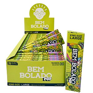 Caixa De Seda Bem Bolado Large Grande King Size Folha Branca