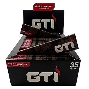 Caixa De Seda GTI Large Brown King Size - 50 Livretos - Grupo Bem Bolado