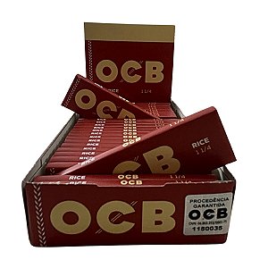Caixa Seda OCB Rice Mini Size 1 1/4 - 25 Livretos