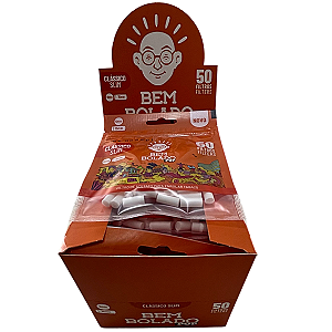 Caixa Filtro Bem Bolado Classico Slim - 1 Display 10 Bag c/ 50 Unidades