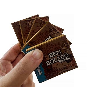 Kit 5 Piteira Bem Bolado Hiper Large Brown 6x5 Cm