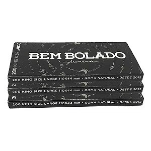Kit 3 Seda Bem Bolado Premium 200 Folhas Branca King Size