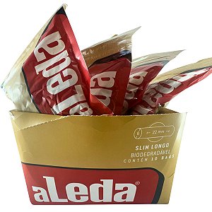 Caixa Filtro ALeda Biodegradável Slim Longo 6x22mm C/10 Pacotes
