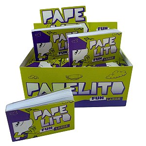 Piteira Papelito Fun Large Biodegradavel - Caixa 24 Livretos