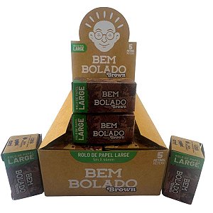 Caixa Seda Bem Bolado Brown 24 Rolo - 5 Metros