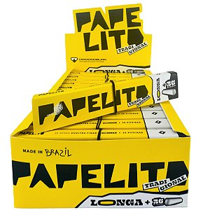Caixa Seda com Piteira Tradicional Papelito Longa - 24 Livretos