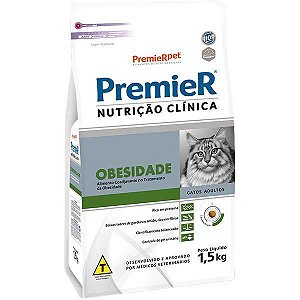 PREMIER NUTRICAO CLINICA GATOS OBESIDADE 1,5KG