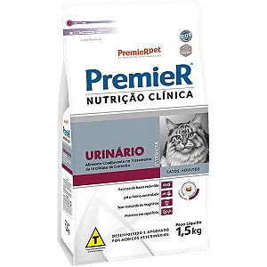 PREMIER NUTRICAO CLINICA GATOS URINARIO 1,5KG