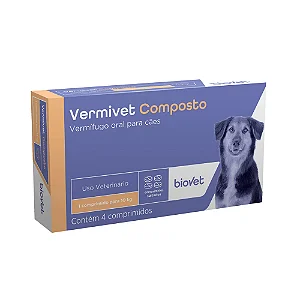 Vermivet Composto 600Mg 4 Comprimidos