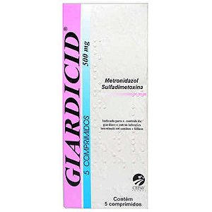 Giardicid 500Mg C/ 5 Comprimidos