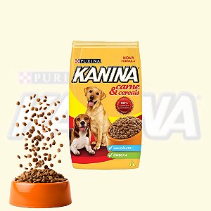 Ração Kanina Carne e Cereais 15KG