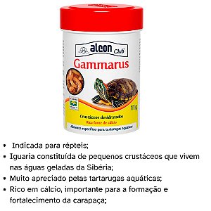 Alcon Gammarus 11g para Tartarugas Aquáticas e Reptéis